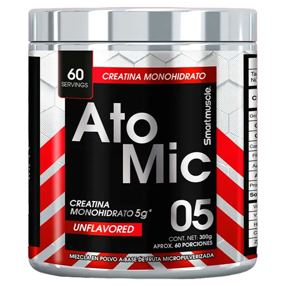 CREATINA MONOHIDRATO ATOMIC- SMARTMUSCLE - 60 SERVICIOS